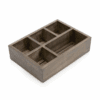 Shown in grey wash mango wood.
