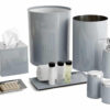 Shown in grey enamel and shiny stainless steel.