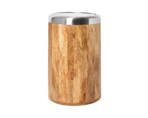 Denali Flip Lid Wastebasket Natural