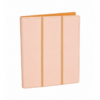 Shown in pink and sand faux leather with beige suede.