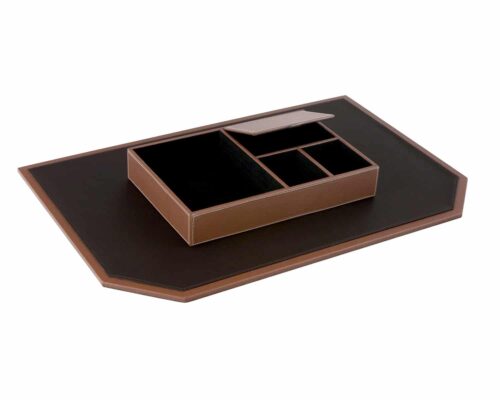 Black + Tan Desk