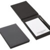 Shown in textured charcoal and black faux leather.