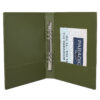 Shown in olive faux leather.