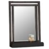 Shown in grey wash mango wood and black powder-coated iron.