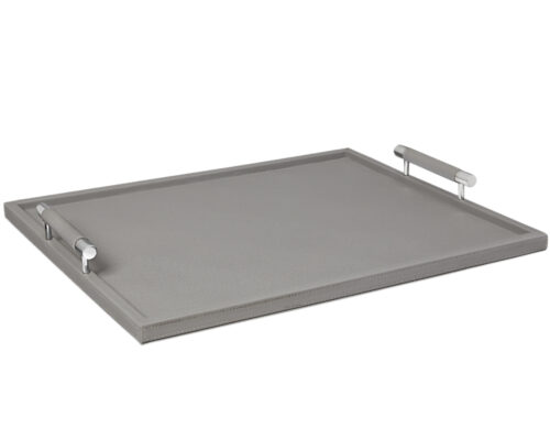 Nara Tray Crosshatch Grey