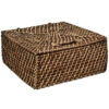 Shown in dark brown rattan.