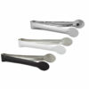 Shown in matte black. white enamel, and shiny stainless steel.