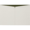 Shown in ivory and olive faux leather.