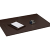 Shown in espresso faux leather.