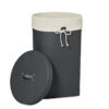 Leather Hamper Open