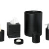 Shown in satin black diamond-textured resin.