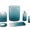 Shown in semi-gloss resin with a translucent blue gradient finish.