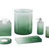 Shown in semi-gloss resin with a translucent green gradient finish.