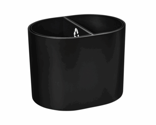 Cortland Black Pill Recycle Wastebasket