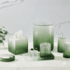 Shown in semi-gloss resin with a translucent green gradient finish.