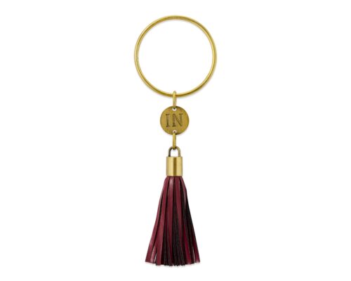 Tassel On Ring DND Door Hanger Burgundy