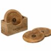 Shown in natural mango wood with laser etch detailing. Shown in natural mango wood with laser etch detailing.