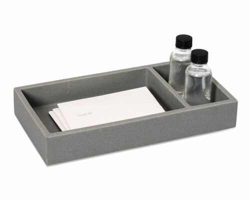Shown in matte grey stone resin.