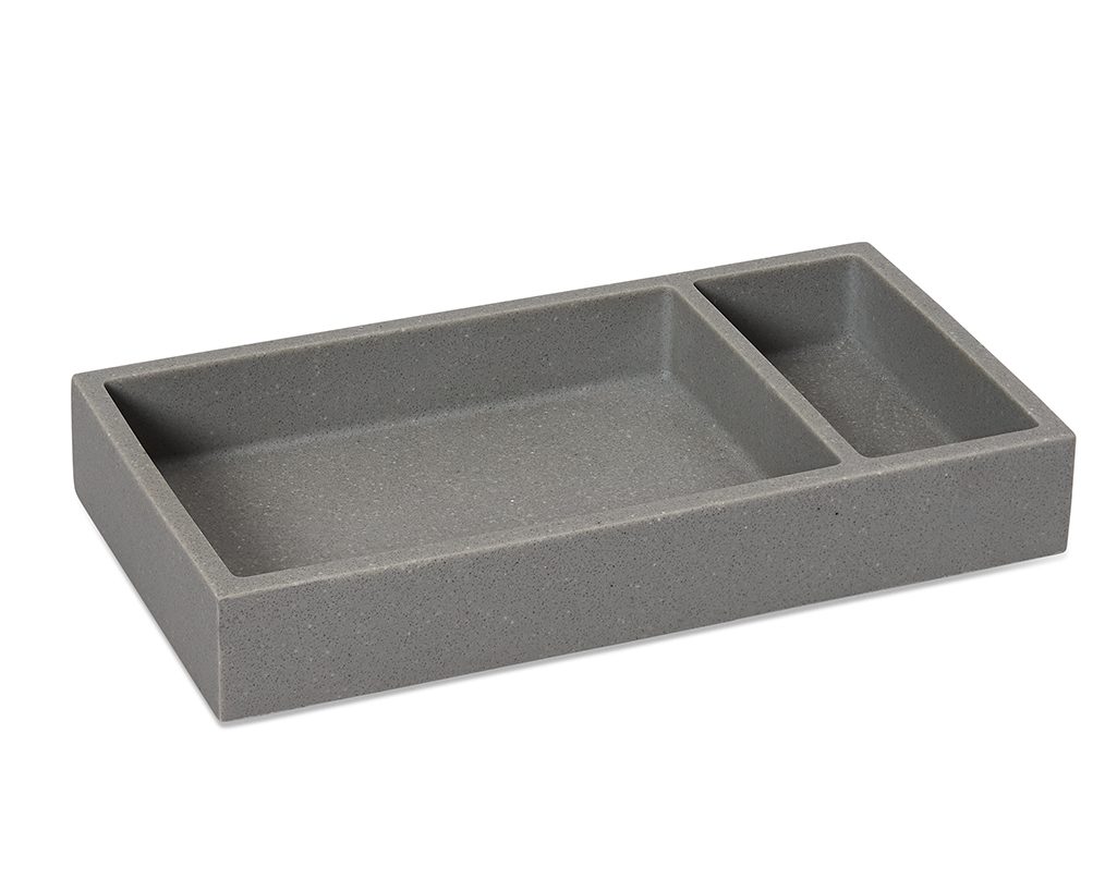 Shown in matte grey stone resin.