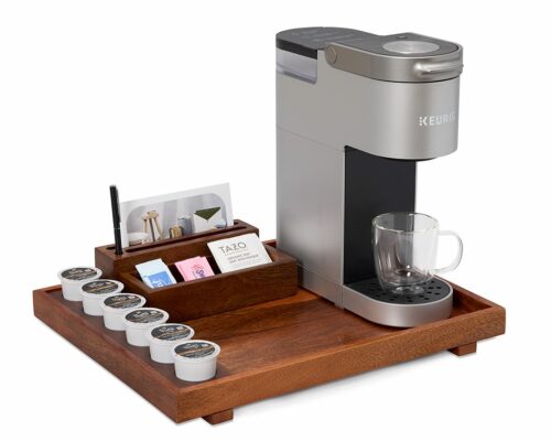 Shown in light walnut and chocolate mango wood.