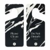 Shown with digitally printed design on faux leather.