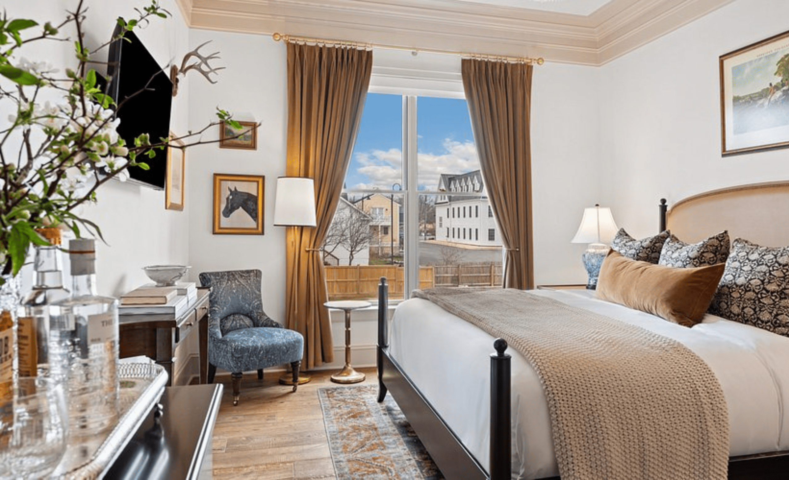 hotel room with hotel bed and accessories