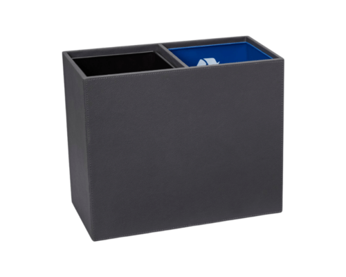 Textured Charcoal Recycle Wastebasket